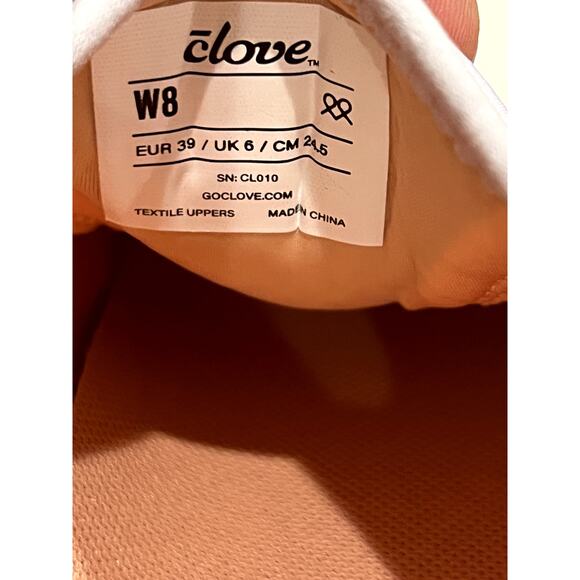 Clove Limited Edition Peach Quartz Clinical Sneakers Women's Size 8 NWOB - Picture 11 of 13